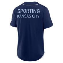 Navy Button Down Jersey