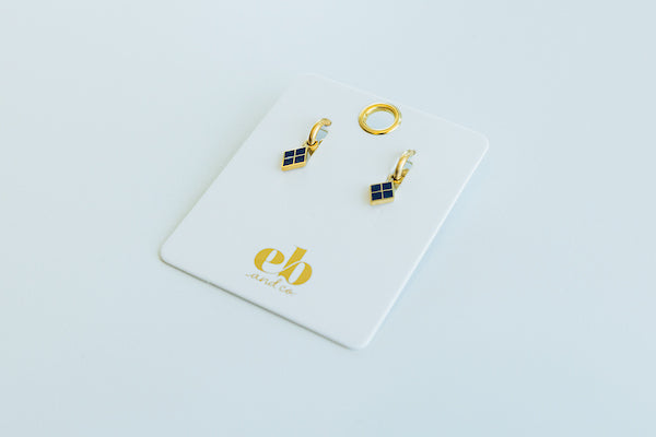 Argyle Diamond Huggie Hoop Earrings