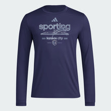 Vintage Worldie LS Tee - Navy