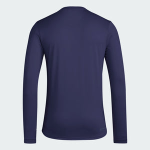 Vintage Worldie LS Tee - Navy