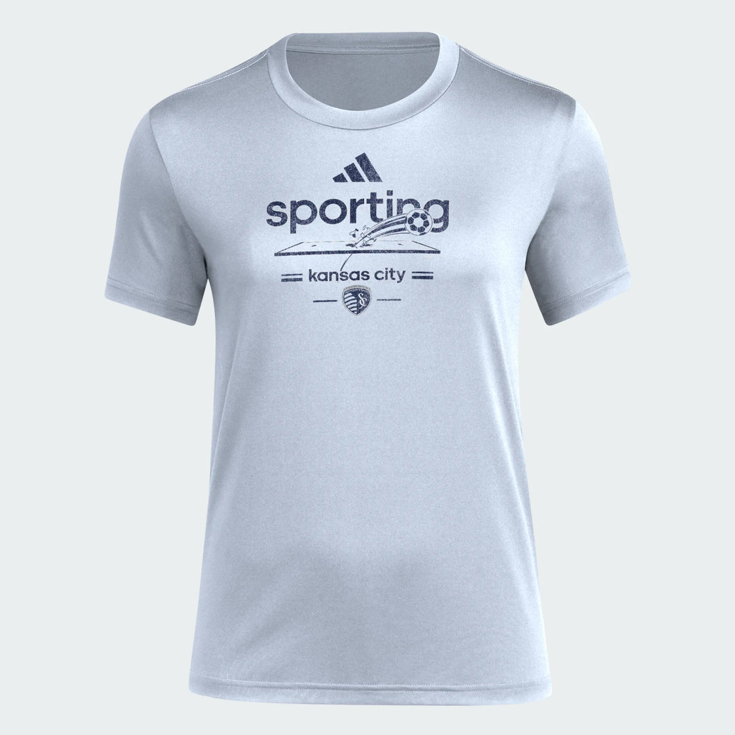 Women's Vintage Worldie SS Tee - Sporting Blue