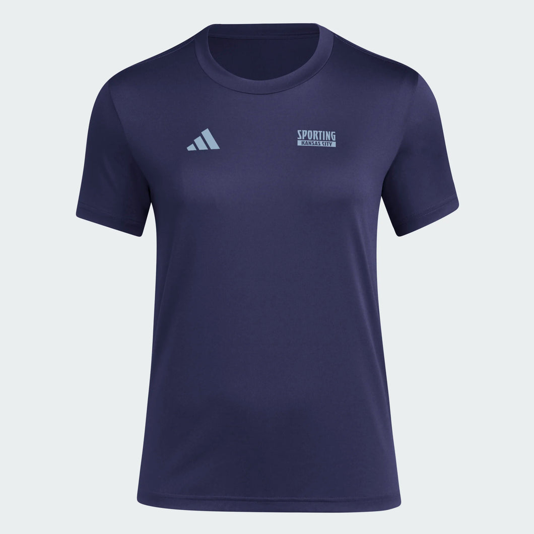 Women's Local Warp SS Tee - Navy