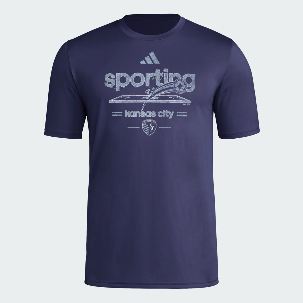 Vintage Worldie SS Tee - Navy