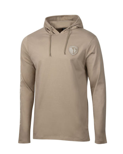 Logo Sleeve Hooded Relaxed LS T-Shirt