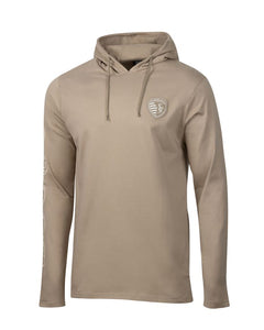 Logo Sleeve Hooded Relaxed LS T-Shirt