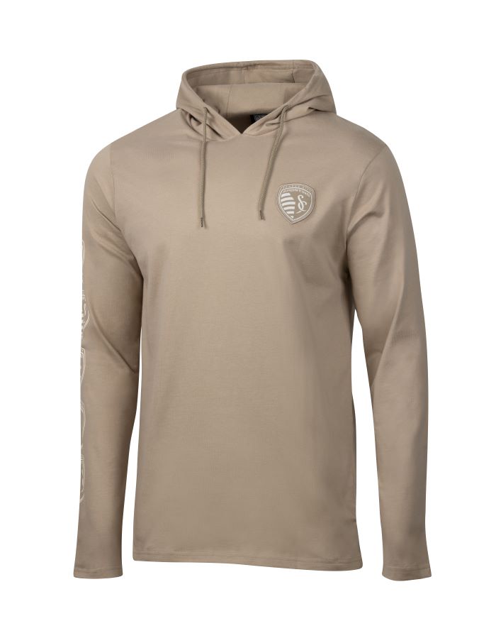 Logo Sleeve Hooded Relaxed LS T-Shirt