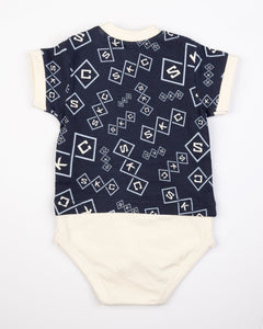 All Over Print Baby Body Tee Onesie