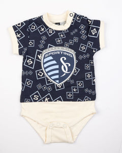 All Over Print Baby Body Tee Onesie