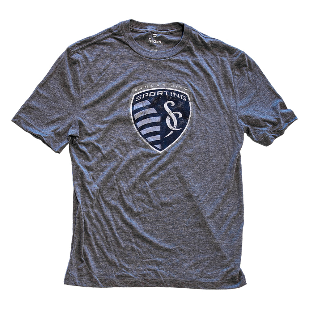 Official Logo Tee- Distressed Grey